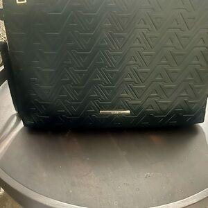 Aldo Geometric Patterned Black Briefcase